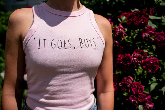 It goes boys tank