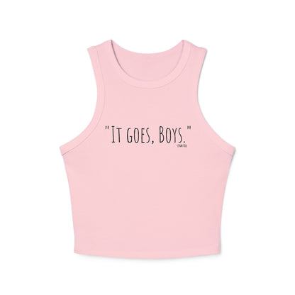 It goes boys tank